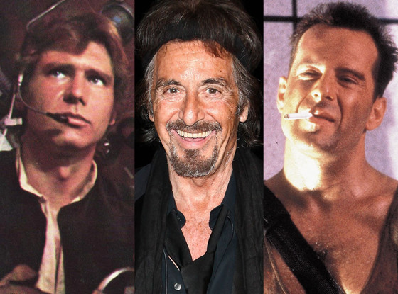 Harrison Ford, Star Wars, Al Pacino, Bruce Willis, Die Hard Harrison Ford, Star Wars, Al Pacino, Bruce Willis, Die Hard